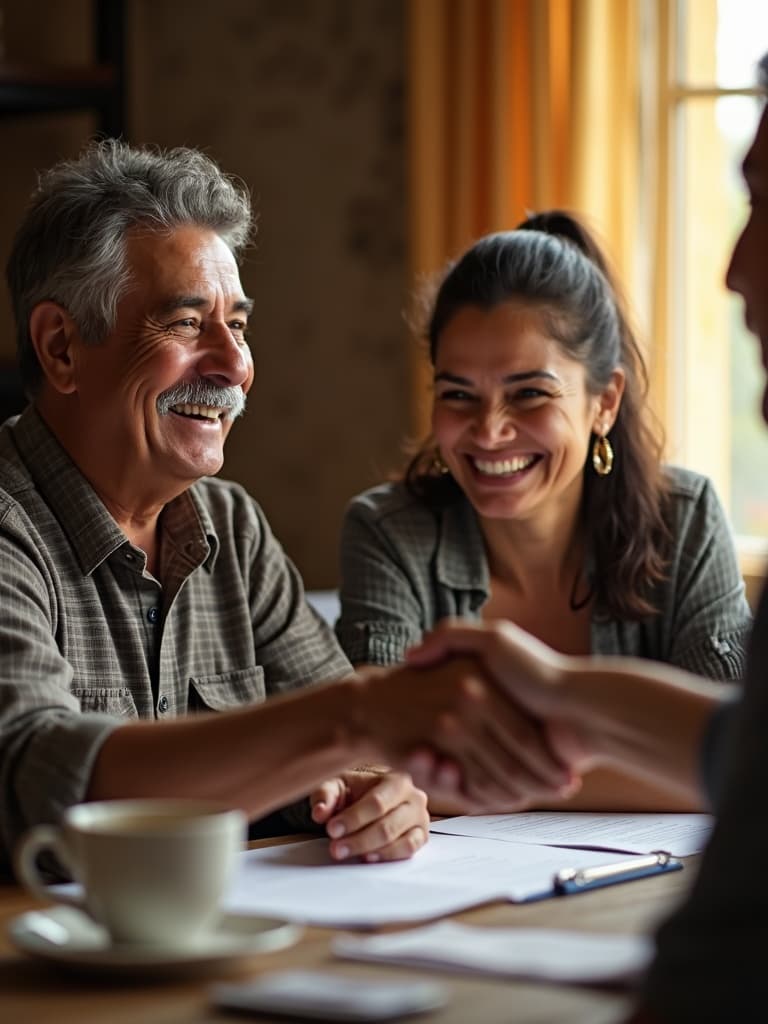 Firma de contrato notarial